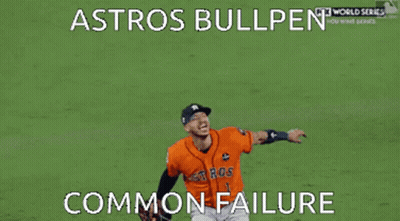 Astros Bullpen Common Failure Is Displayed On The Screen GIF