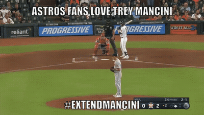 Astros Fans Love Trey Mancini GIF