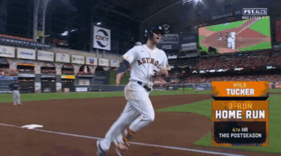 Astros Player Kyle Tucker Running On The Field GIF