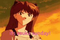 Asuka Evangelion It's Asuka Sunday GIF