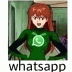 Asuka Evangelion Whatsapp GIF