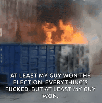 At Least My Guy Won The Election GIF