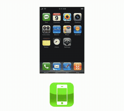AT&T Cell Phone Showing 1:45 PM GIF