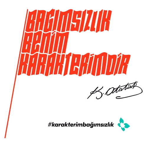 Atatürk Signature Poster Sticker