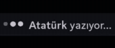 Ataturk Yaziyor Black Background GIF