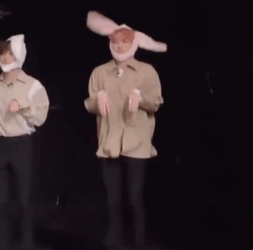 Ateez Mingi Hopping Like Bunny Kpop GIF