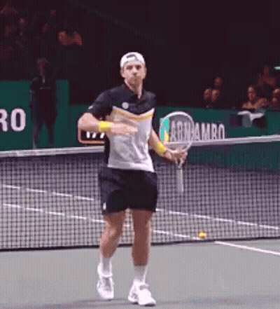 Athletes Running On Track With Numbers 1-9 GIF