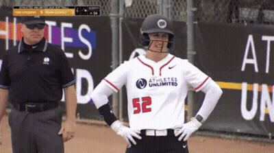Athletes Unlimited Player Number 52 Stands On The Field GIF