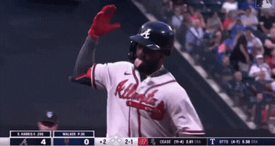 Atlanta Braves Baseball Player Running GIF