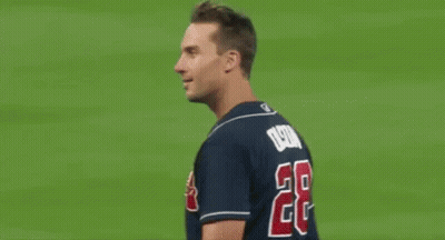 Atlanta Braves Baseball Player Smiling GIF