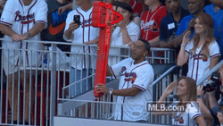 Atlanta Braves Fan Chop On GIF