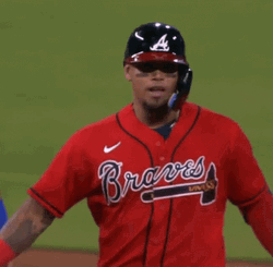 Atlanta Braves Orlando Arcia Chop On GIF