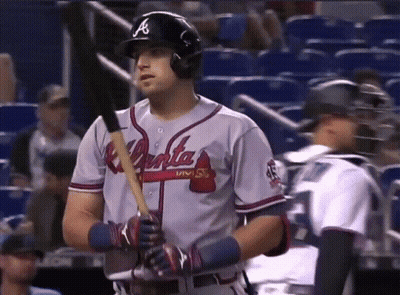 Atlanta Braves Player Holding Bat GIF