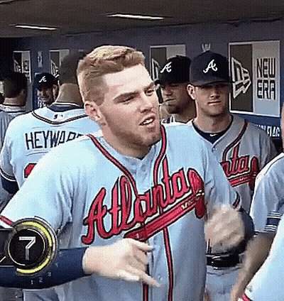 Atlanta Braves Players in Dugout