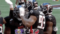 Atlanta Flacons Campbell Putting Hands Up The Air GIF