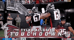 Atlanta Flacons Featuring Tyler Algeier Touchdown GIF