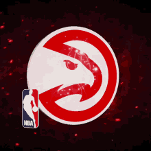 Atlanta Red Hawks NBA Logo GIF
