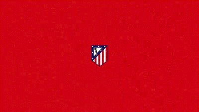 Atletico De Madrid Logo On Red Background GIF