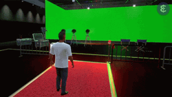 Atom Universe 3D Green Screen  GIF