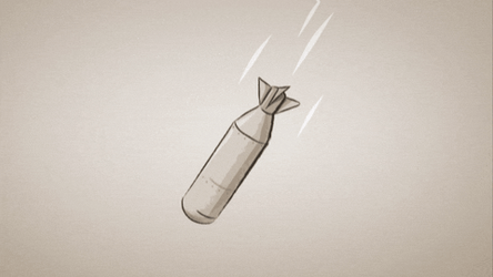 Atomic Bomb Exploding Animation GIF