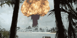 Atomic Bomb Explosion From Afar GIF