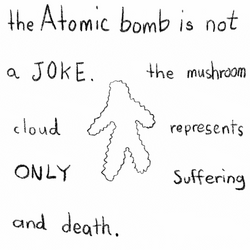 Atomic Bomb Is Not A Joke Illustration GIF