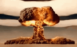 Atomic Bomb Mushroom Cloud Explosion GIF
