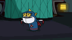 Atomic Puppet Getting Caught GIF