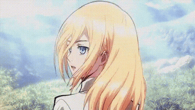 Attack On Titan Blonde Girl With Blue Eyes GIF