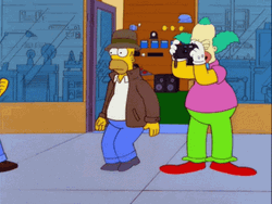 Attacked Homer Doh GIF