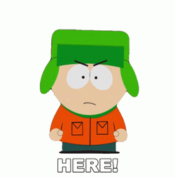 Attendance Here Kyle Broflovski South Park GIF