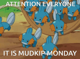 Attention Everyone It Is Mudkip Monday GIF