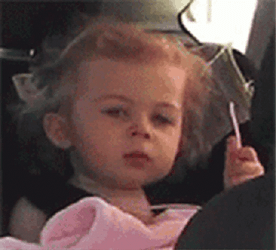 Attitude Baby Girl Eye Roll Meme GIF