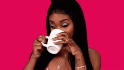 Attitude Girl Drinking The Tea GIF