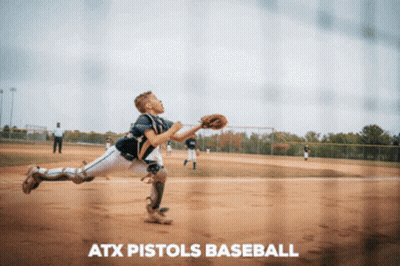 ATX Pistols Baseball Boy Catching Ball GIF