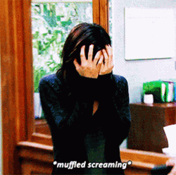 Aubrey Plaza Muffled Screaming GIF