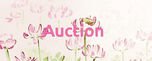 Auction Word On Flower GIF