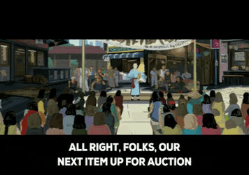 Auctioneer Speaks For Orientation GIF