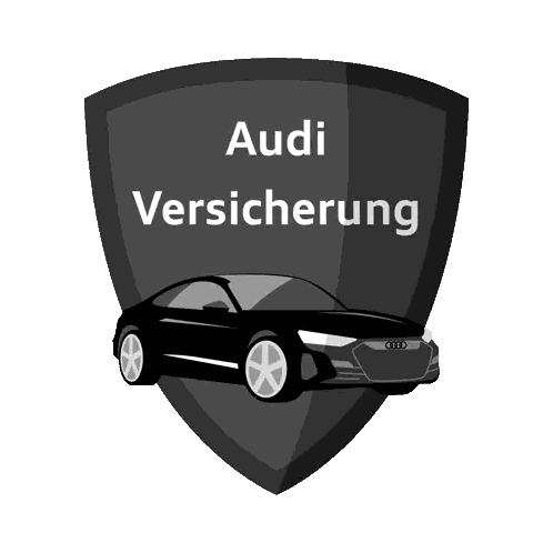 Audi Versicherung Logo With Car Sticker