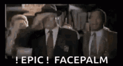 Audience Epic Face Palm GIF