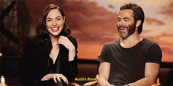 Audio Book Gal Gadot Chris Pine GIF