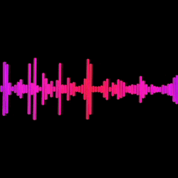 Audio Wave Form In Pink Color GIF