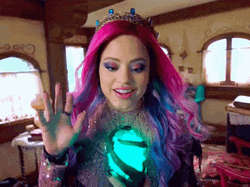 Audrey Descendants Talking To Gem GIF