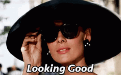 Audrey Hepburn Looking Good GIF
