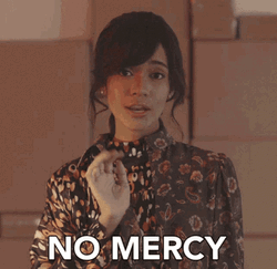 Audrey Tapiheru Shaking Head Sarcastic No Mercy GIF