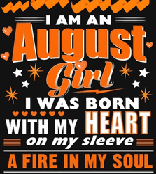 August Girl Birthday GIF