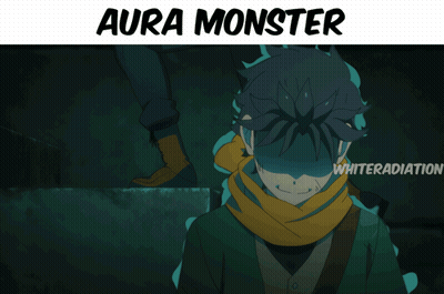 Aura Monster Poster Man In Scarf GIF