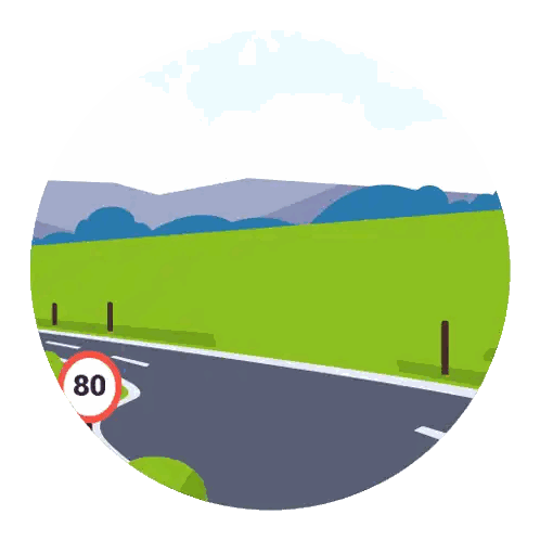 Auras Truck Driving At 80 Speed Limit Sticker