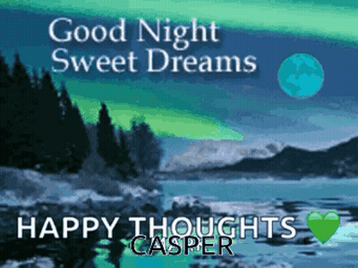 Aurora Borealis With Good Night And Sweet Dreams GIF