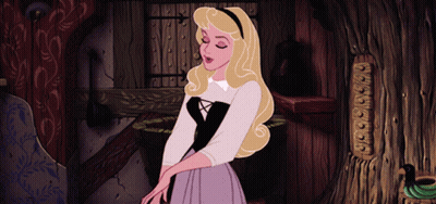 Aurora From Sleeping Beauty In Wooden Room GIF